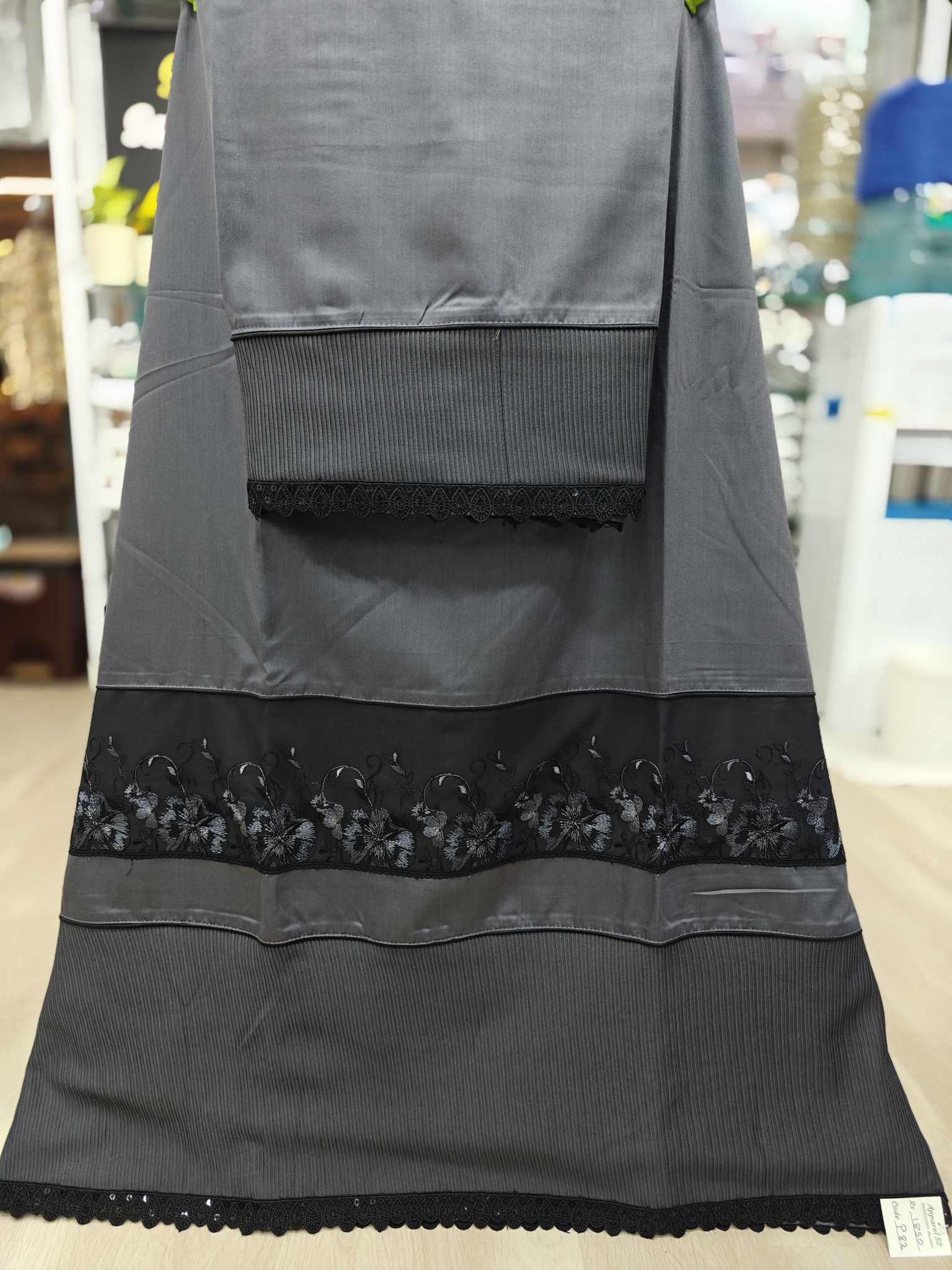  Charcoal Grey rida, Corduroy Panel